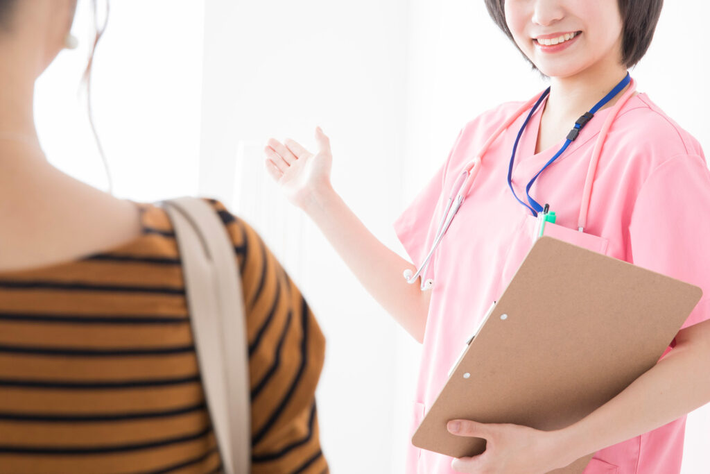 院内見学実施中